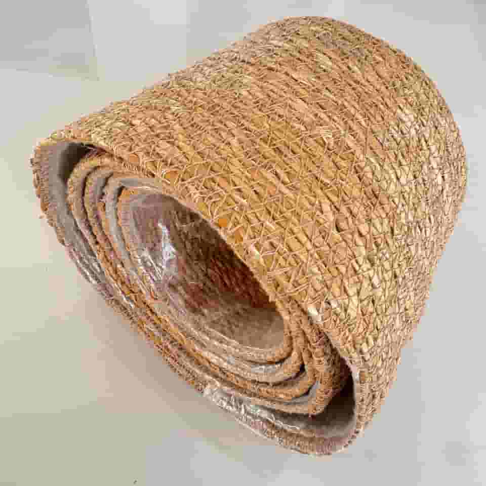 Cesta de Palha Natural (vime/rattan/seagrass), Cachepot para Organização ou Plantas (vaso) com forro impermeável (G)