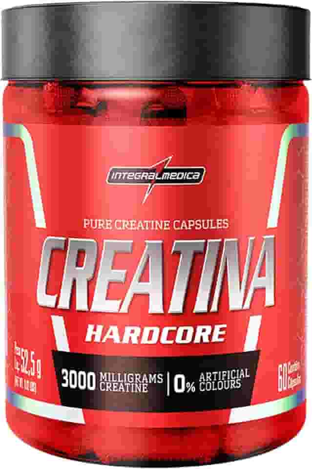 Integralmedica - Creatina em Cápsulas Hardcore - 100% Pura e Monohidratada - 60 Cápsulas
