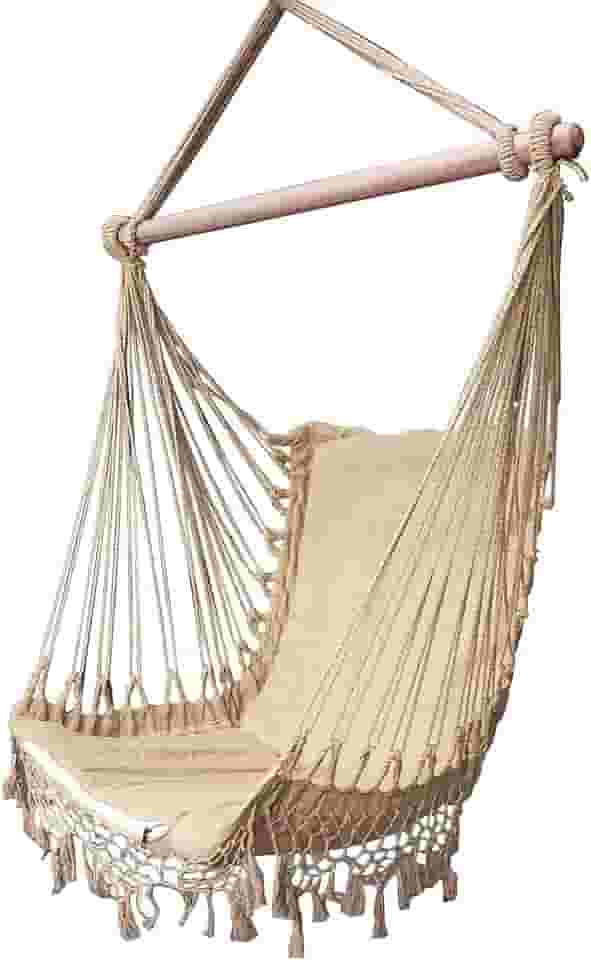 Cadeira De Balanço Rede De Descanso Suspensa CARAMELO1