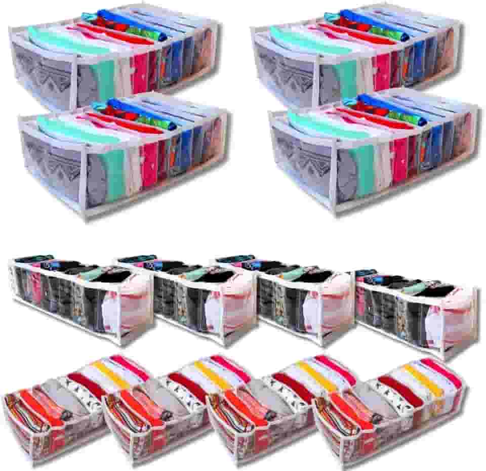 Kit 12 Colmeia Organizadora de Gaveta - 4 Colmeias P + 4 Colmeia M + 4 Colméia G - Organizaplus