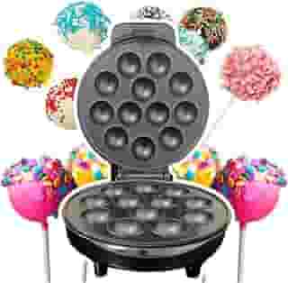 Maquina De Cake Pop 12 Bolinhos Cupcake Crepeira 110V e 220V 1000W Antiaderente Mini (220V)