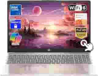 HP Laptop com tela sensível ao toque de 15,6 polegadas, Intel Core 5 120U, tela FHD (1920 x 1200), Wi-Fi 6, webcam, Windows 11 Pro Copilot, com Office 365 (16 GB de RAM | SSD PCIe de 1 TB)