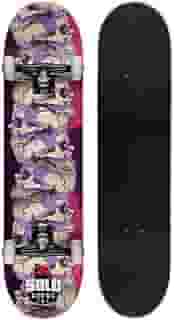 Skate Montado Profissional Solo Decks Skull - Até 120kgs