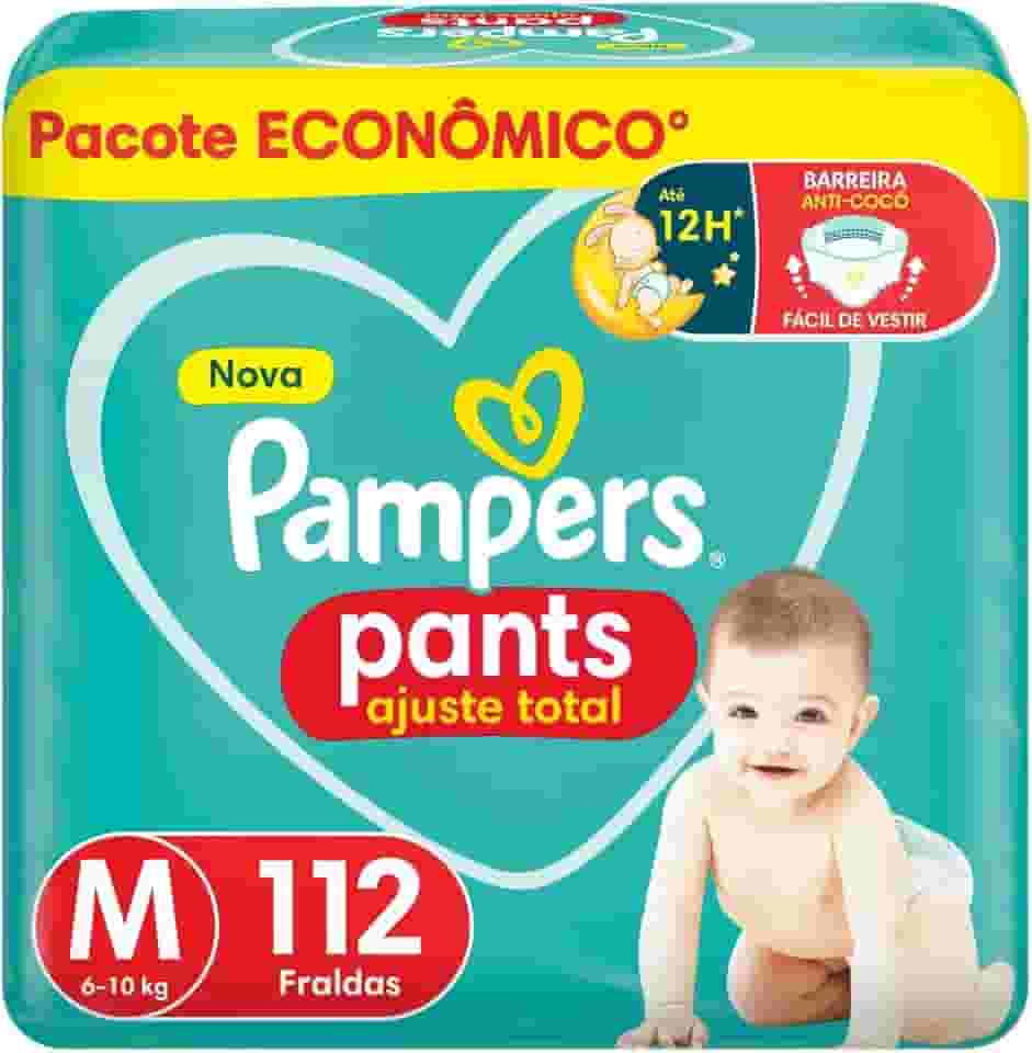 Fralda Pampers Pants Ajuste Total Tamanho M 112 Unidades