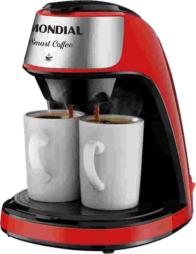 Cafeteira Elétrica Smart Coffe, Mondial, Vermelho/Inox, 500W, 110V - C-42-2X-RI