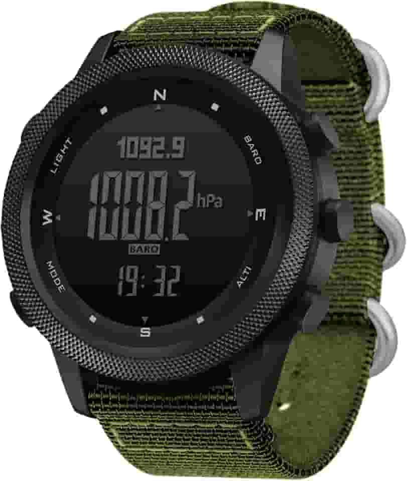 NORTH EDGE APACHE-46 Relógios esportivos digitais para homens, relógios militares com bússola, rastreador de passos, de temperatura, esportivo, tático, de sobrevivência