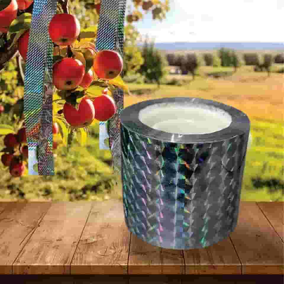 Fita Refletiva Espanta Pássaro Pombo Sacada Jardins Plantações 45m Espelhada