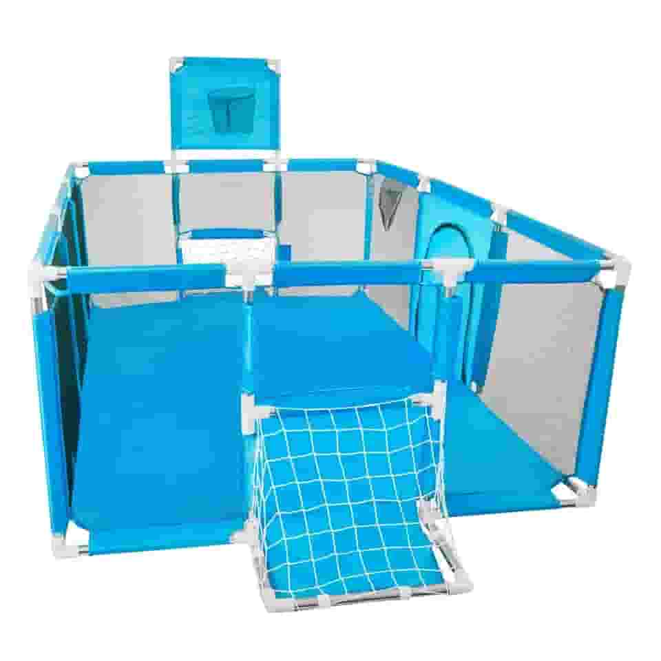 Cercado Grande Infantil Chiqueirinho Portátil Para Bebê Criança (Azul)