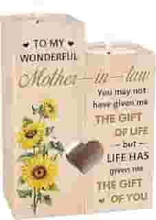 Presente de sogra, castiçal - presentes para sogra, presentes de aniversário de Natal para o dia das mães para sogra, presentes de mãe do noivo