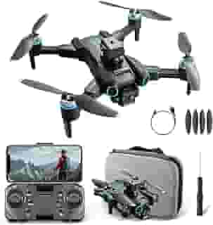 Drone Com Camera Drone Profissional 4K HD Três Câmeras com fluxo óptico FPV Mini Controle Remoto DroneQuadricóptero S4S(GN-503)