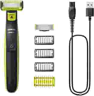Aparador e Barbeador Elétrico de Pelos Philips OneBlade com 4 pentes QP2824/10 À prova d’água - Bivolt
