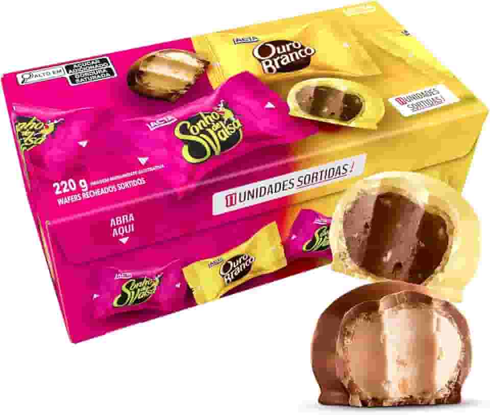 Caixa Sonho de Valsa e Ouro Branco Sortidos 220g