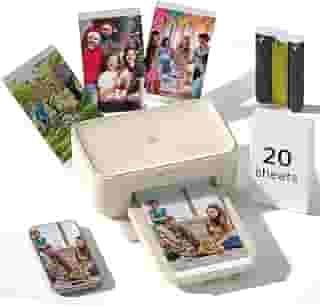 HPRT Impressora fotográfica para iPhone/Android – impressões de qualidade de estúdio 10 x 15 anos 60 | Impressora portátil de sublimação de tinta com 20 folhas e 1 fita | para casa, viagem e presentes