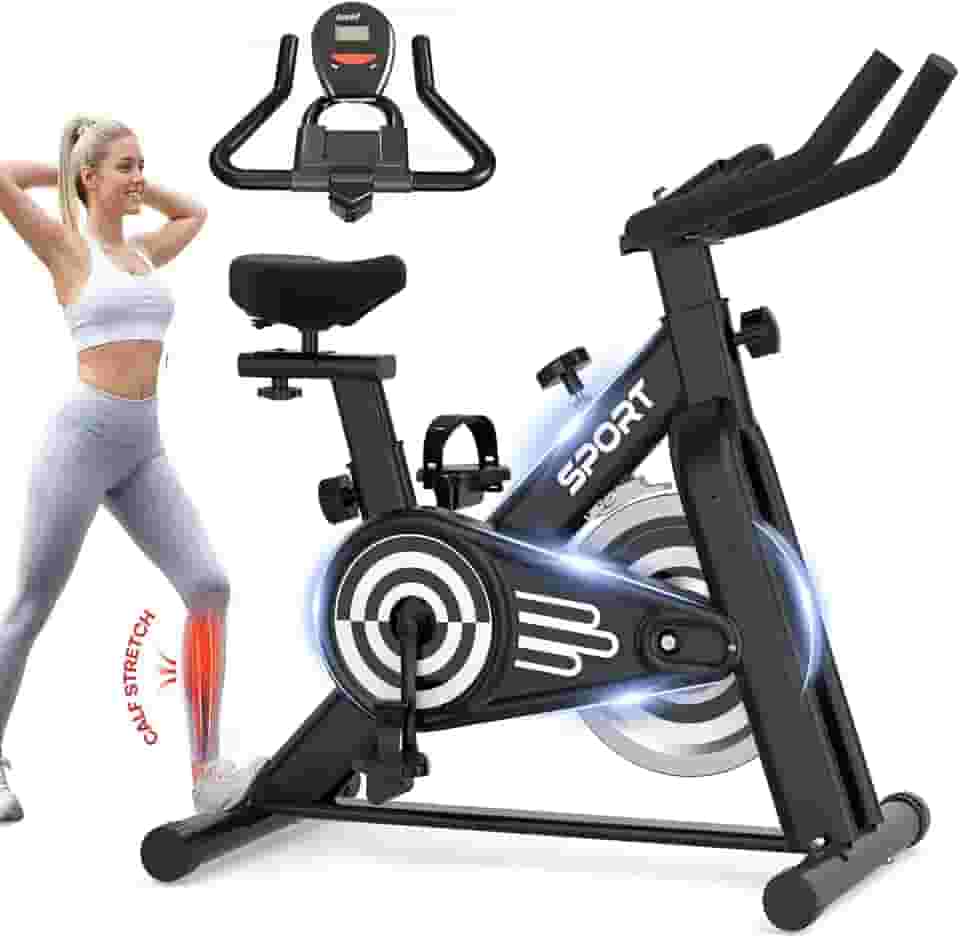 LucZeng Bicicleta Ergométrica Spinning, Bicicleta Spinning de exercício interior de baixo nível de ruído Para Exercícios Em Casa Academia Fitness Treinamento