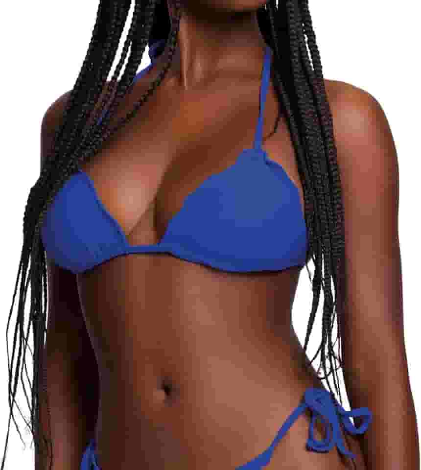 Biquíni Cortininha Top Frufru Aloe Vera Proteção Solar UV 50+ Bojo Removível Selene Feminino Adulto