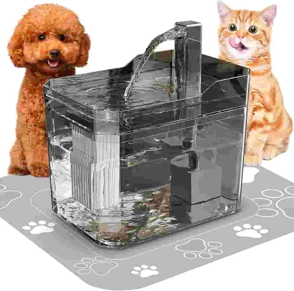 Bebedouro Para Gatos Fonte de Água Automática Pet, Bebedouro para Gatos, Alerta de Falta d'Água Com Desligamento Automático