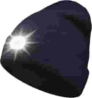 Gorro com luz, chapéu de LED recarregável tipo C, adequado para corrida, caminhada, caminhada e trabalho, melhores presentes para homens e mulheres, Cinza, tamanho �nico