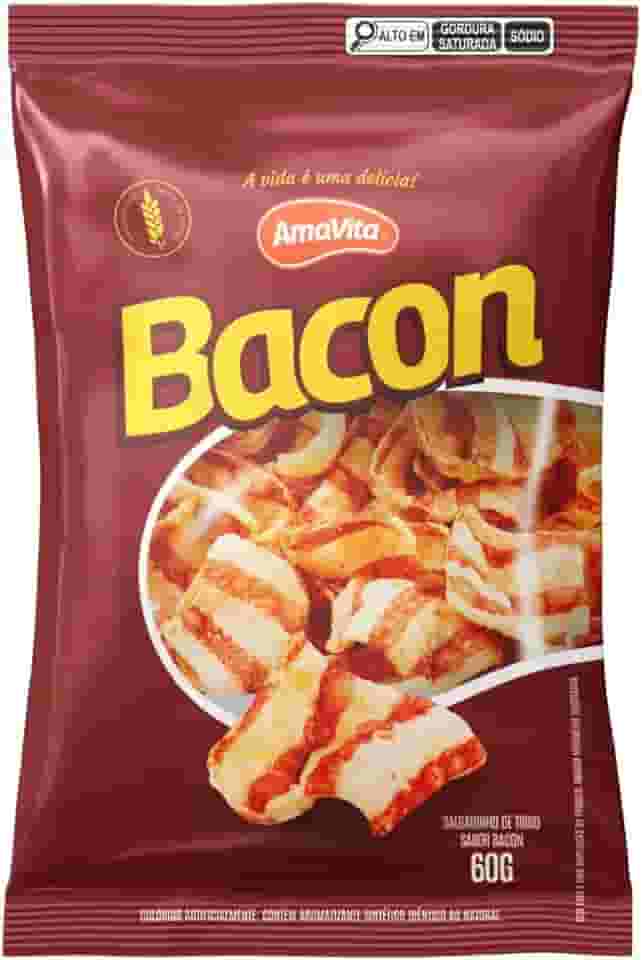 SALGADINHO DE TRIGO SABOR BACON 60G AMAVITA