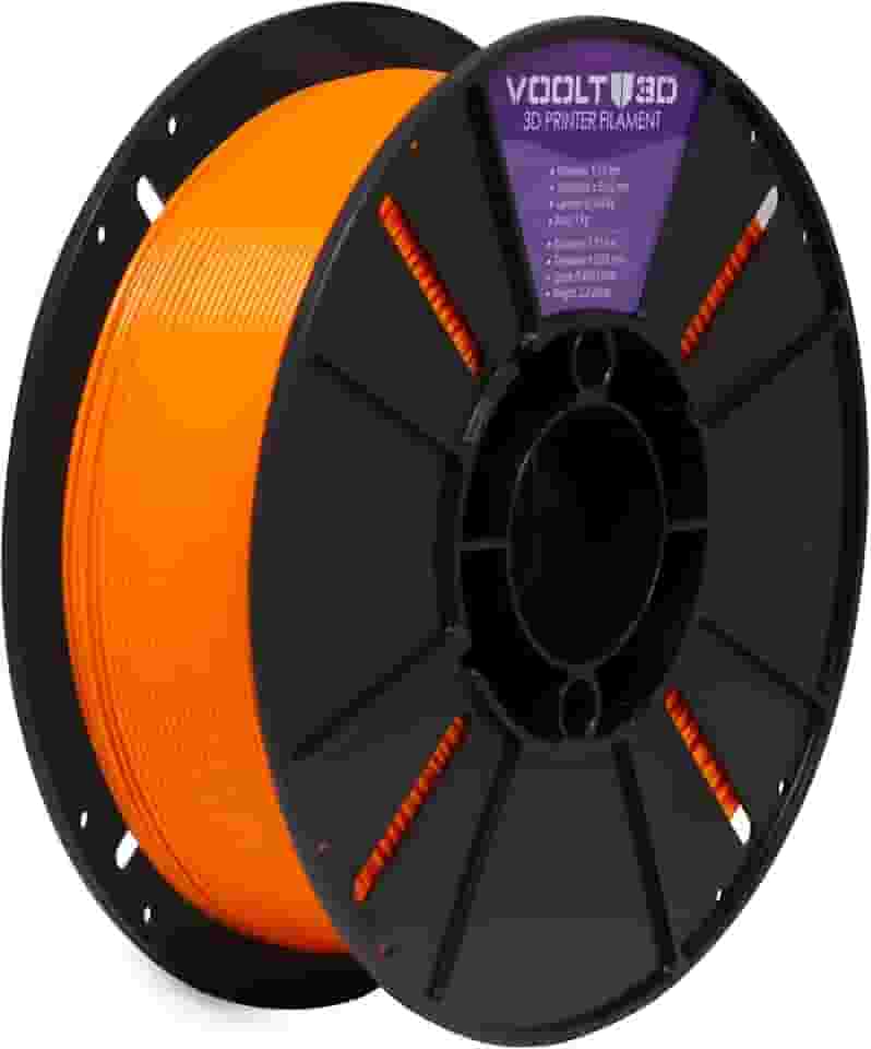 Filamento Impressora 3d Voolt3D PETG HF 1kg 1,75mm Cor Laranja Translúcido