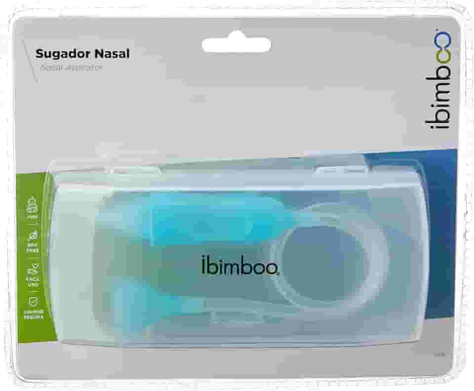 Ibimboo Aspirador Sugador Nasal Para Bebê Com Bocal BPA e Ftalato Free Limpa Narina e Muco Infantil