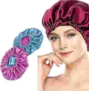 Touca de Cetim Dulpa Face Com Regulagem, Cores Variadas, Cabelos Sem Frizz, Proteção Para Cabelo