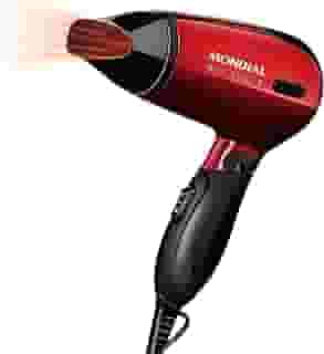 Secador Mondial, Max Travel, Bivolt, Preto/Vermelho, 1200W - SC-10