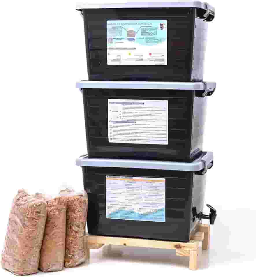 Composteira Doméstica 90 L Nature - Para produção de adubo