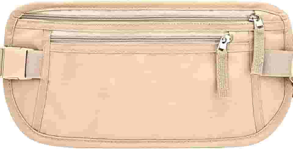 Doleira Porta Dólar Viagem Documento Passaporte pochete Porta dinheiro cinto elástico Anti Furto Viagem