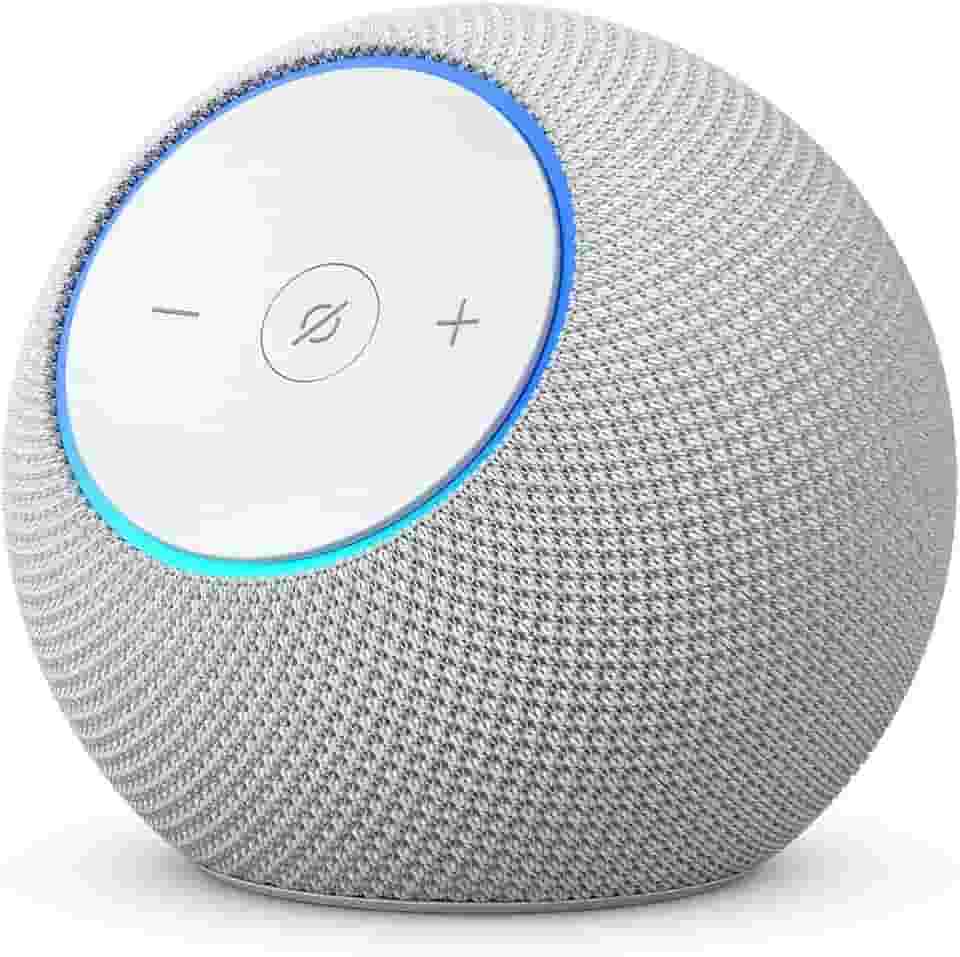 Amazon Echo Dot Max (Geração mais recente), smart speaker com Alexa, som envolvente e hub de casa inteligente integrado, ideal para sua sala de estar, Cor Branca