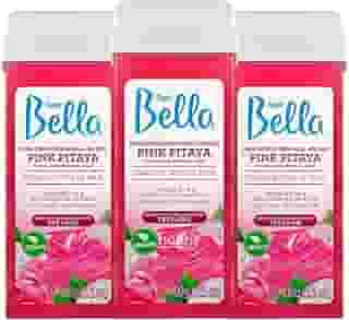Depil Bella Cera Depilatória Roll-on Pink Pitaya, Vegana, 100g, Kit com 3 Unidades