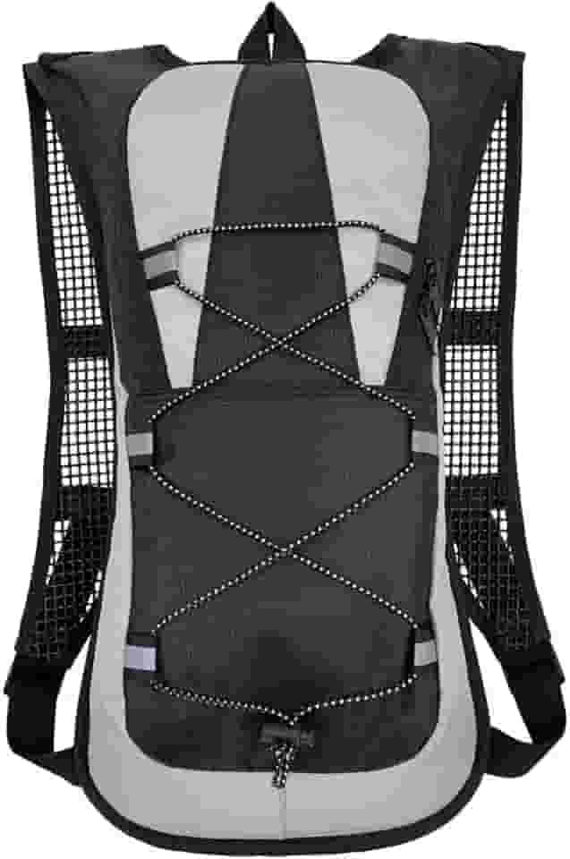 Mochila de Hidratação 2L Impermeável J'PRIB, Bolsa com Refil de Água para Corrida, Bike e Trilhas