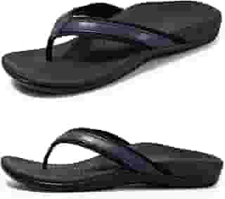 Chinelo feminino com ortopédico para pés planos, fascite plantar, suporte de arco, sandálias atléticas para alívio de pés planos, arco alto,