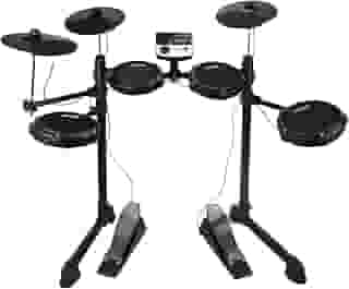 Bateria Eletrônica Digital MXT, 4 Pads de Bateria, 3 Pratos, Módulo de Som, Pedais, Preta