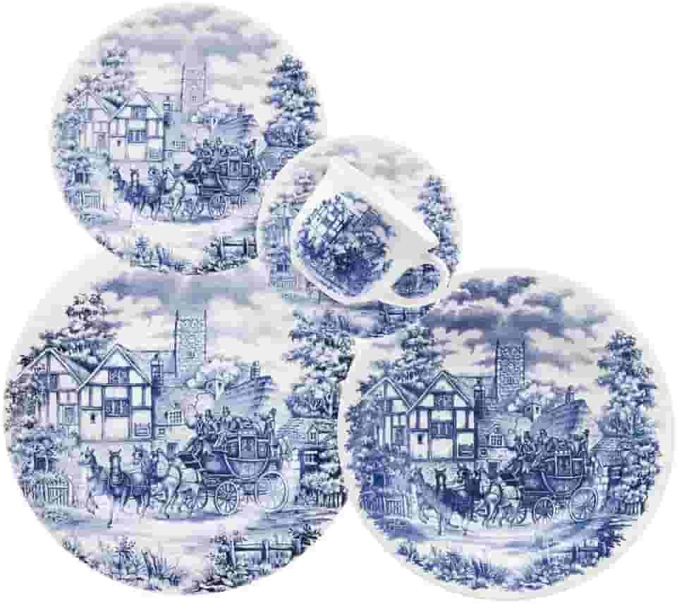 Aparelho de Jantar e Chá 30 peças Donna Cena Inglesa