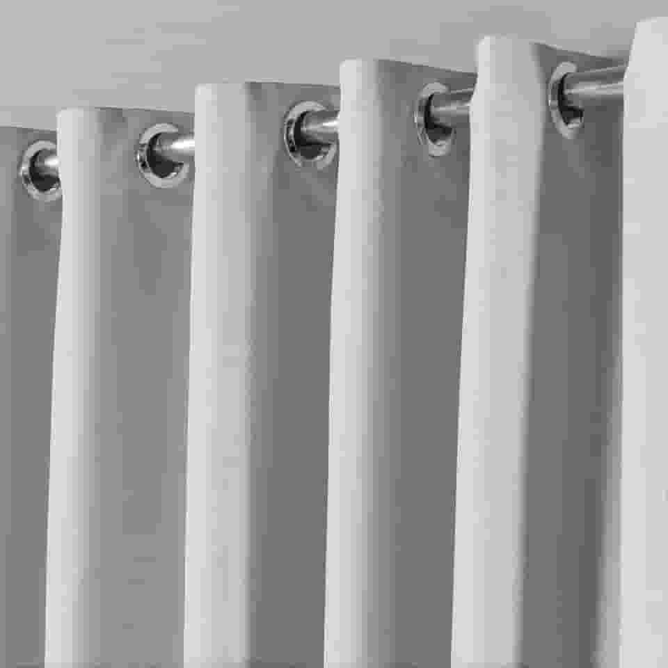 Cortina em Tecido Blackout Corta 100% a Luz Sala, Quarto 4,00 m x 2,80 m (Gelo)