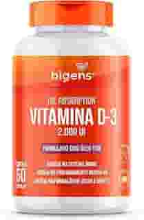 Vitamina D3 2000ui 60 Capsulas Gel Em Óleo Tcm (mct) Bigens
