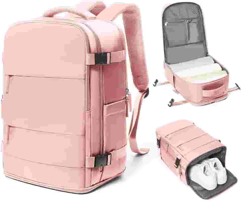 Mochila de viagem coowoz unissex, grande, mala de mão, mochila para trilha