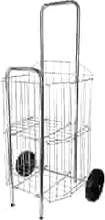 Carrinho de Compras Dobravél para Feira e Supermercado 4 Tubo com 2 Rodas Reforçadas Águia