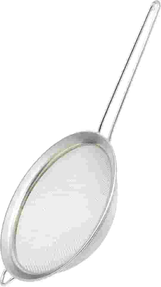 Mimo Style Peneira Tela Fina 16 cm Com Suporte Para Acomodação em Panelas e Travessas, Suporta Altas e Baixas Temperaturas, Material de Inox Resistente e Flexível, Fácil Manuseio, Simples de Limpar