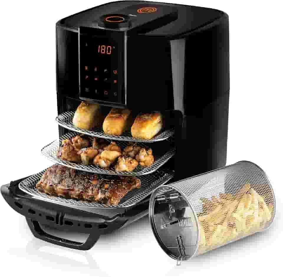 Fritadeira Elétrica Masterchef Oven By Mallory 12 Litros Com 1700W, Paneil LED, Multi Função Air Fryer, Forno e Desidratador – 220V