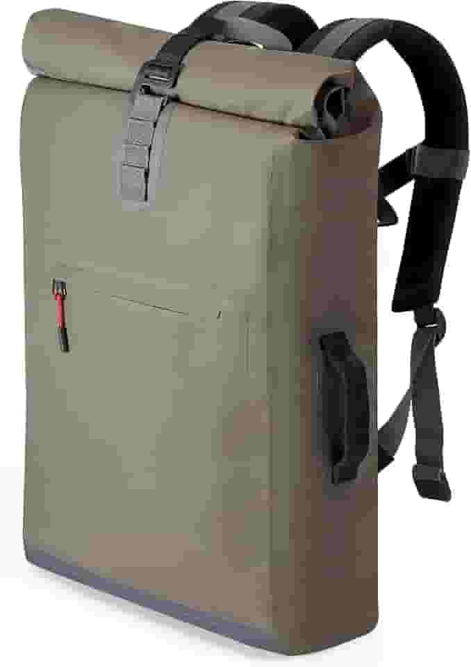 A-LAB | Modelo D | Mochila impermeável para bicicleta e mensageiro | Médio 26L | Oliva