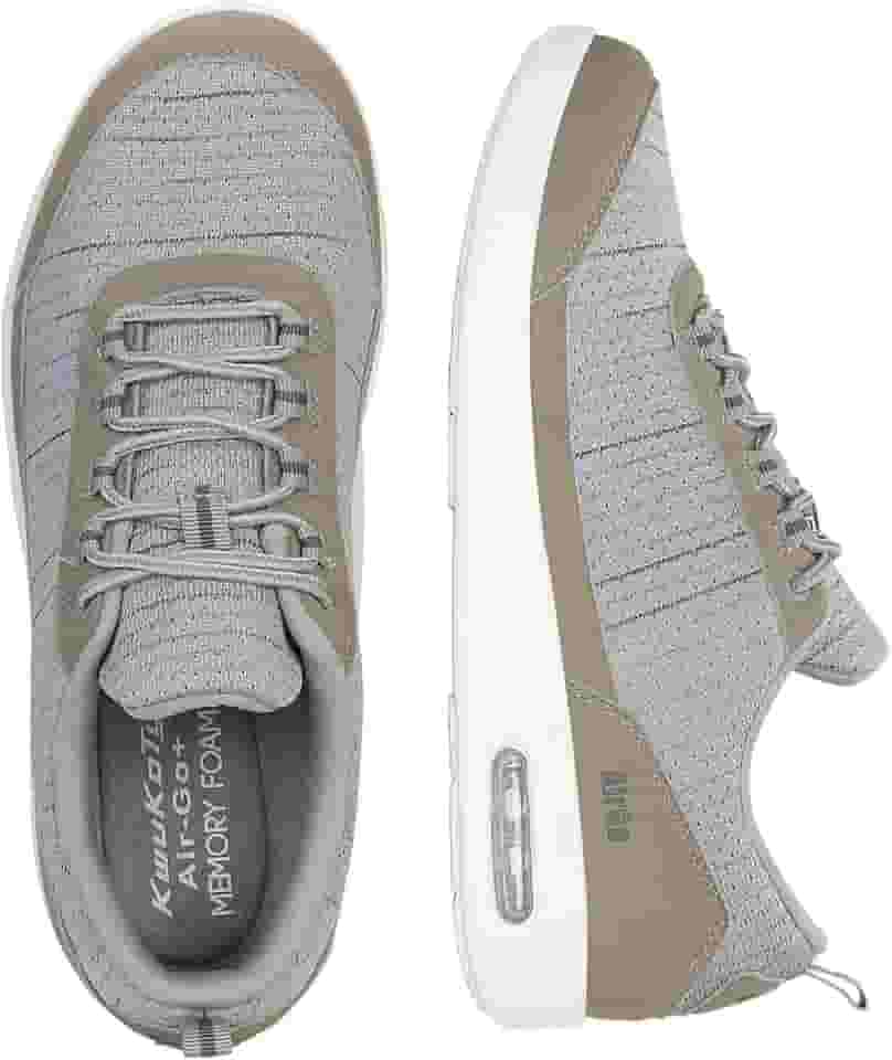 Tênis feminino largo para diabéticos, ortopédico, fascite plantar/pés inchados/joanetes, Cinza, 10 Wide