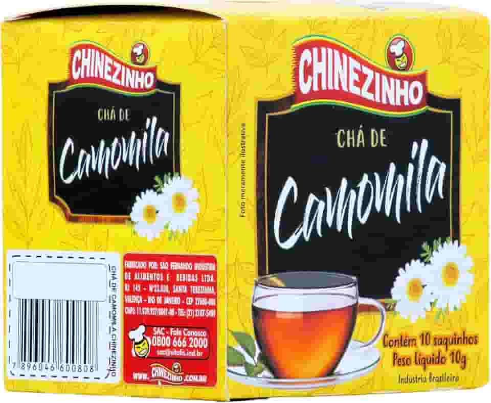 Chinezinho Chá De Camomila Para Infusão 10 Gramas Com 10 Saquinhos