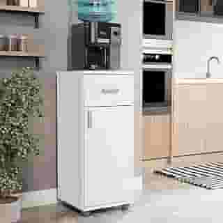 Armário Suporte Balcão com Gaveta para Bebedouro de Cozinha Ana Branco