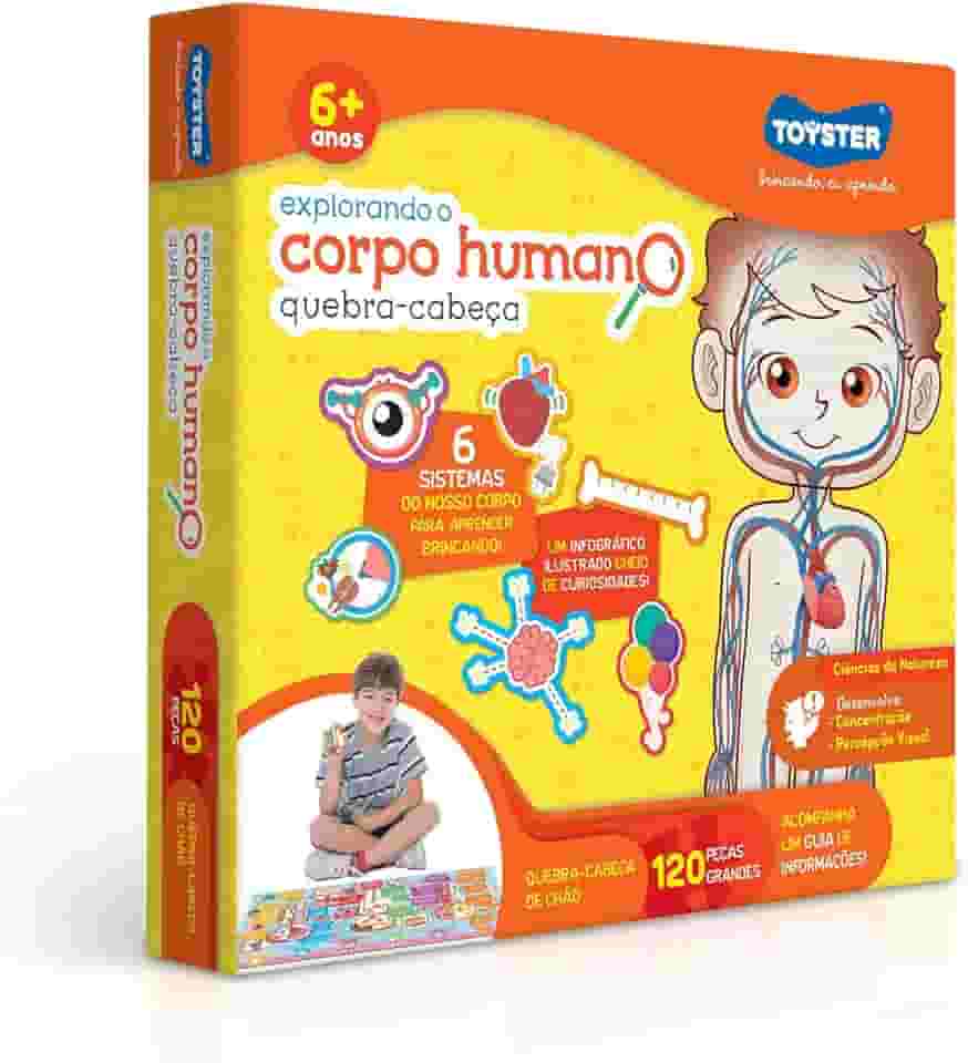 Toyster - Quebra-Cabeça: Explorando o Corpo Humano - 120 peças Grandão