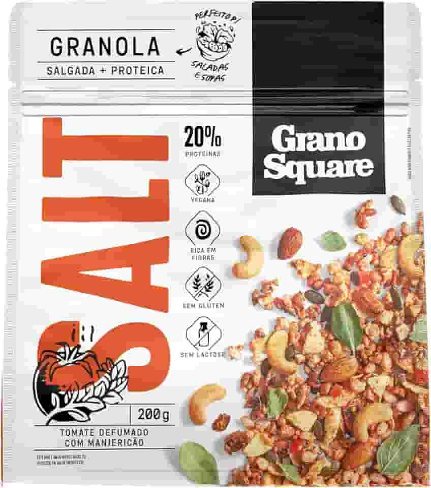 Granola GranoSquare SALT Tomate Defumado com Manjericão 200g