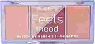Paleta De Blush e Iluminador Feels Mood HB75291 Ruby Rose
