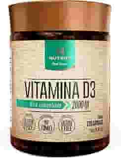 Nutrify - Vitamina D3 120 Caps - 50mcg por Cápsula - Saúde Óssea e Imunidade - Sem Glúten