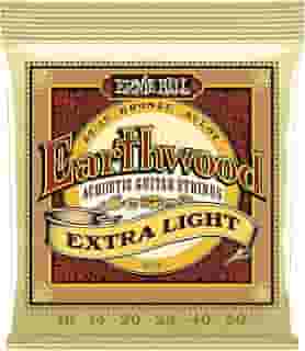 Cordas para guitarra acústica Ernie Ball Earthwood P02006, Extra Light, bronze 80/20, calibre 10-50