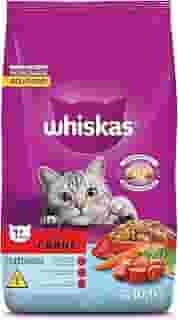 whiskas Ração Whiskas Para Gatos Adultos Castrados Sabor Carne - 10,1Kg